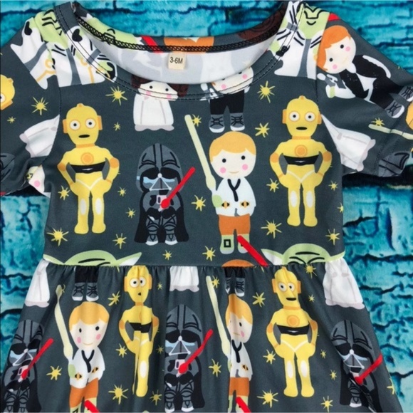 Star Wars Inspired Custom Boutique Dress - Picture 2 of 3